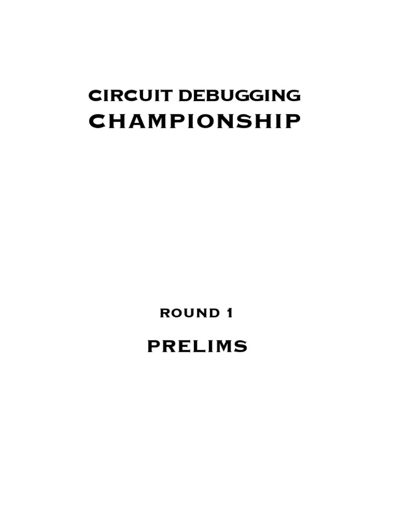 Circuit Debugging Questions | PDF