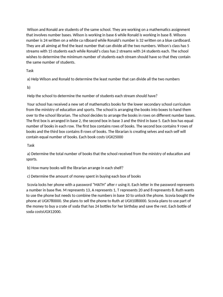 Mathematics Questions 1 | PDF