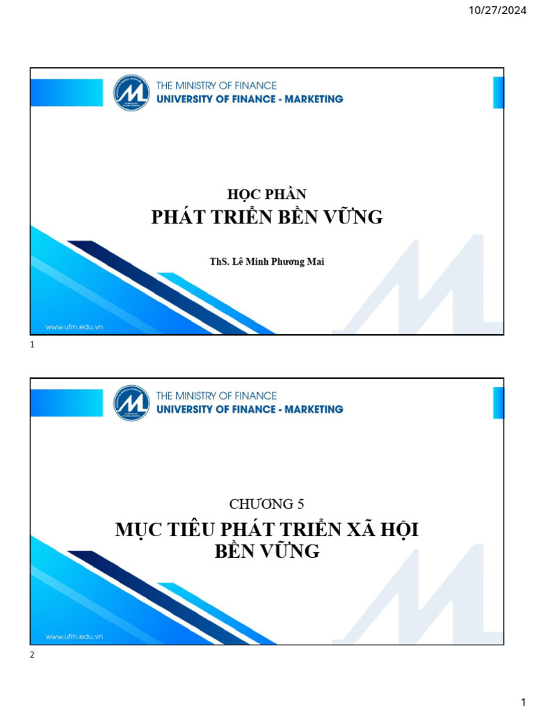 2025 - Phat Trien Ben Vung - Chuong 5 - SV | PDF