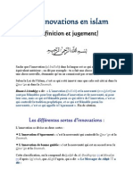 La Définition de L'innovation (Bid3ah) Et Le Jugement Du Mawlid