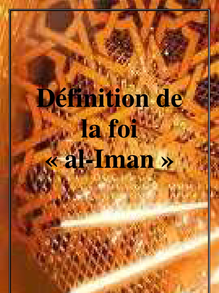 Définition de la foi en Islam | PDF | Allah | Mahomet