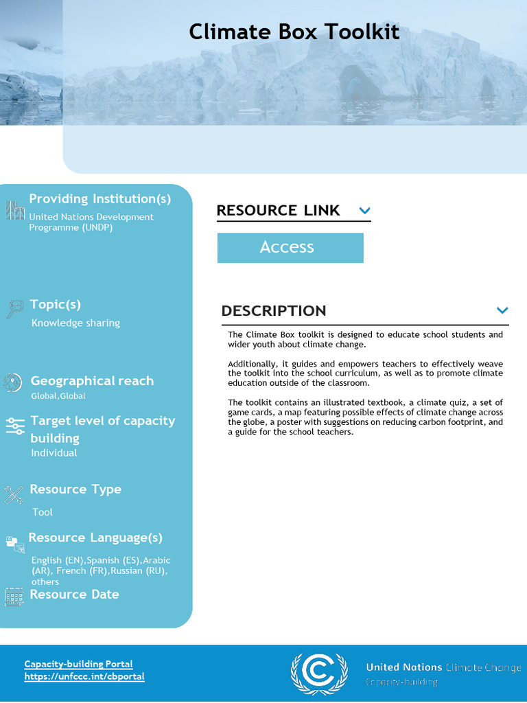 Climate Box Toolkit | PDF