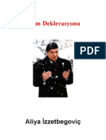 Aliya İzzetbegovic-İslam Deklerasyonu