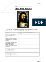 Worksheet to Accompany Jesus Lesson 1 & 2