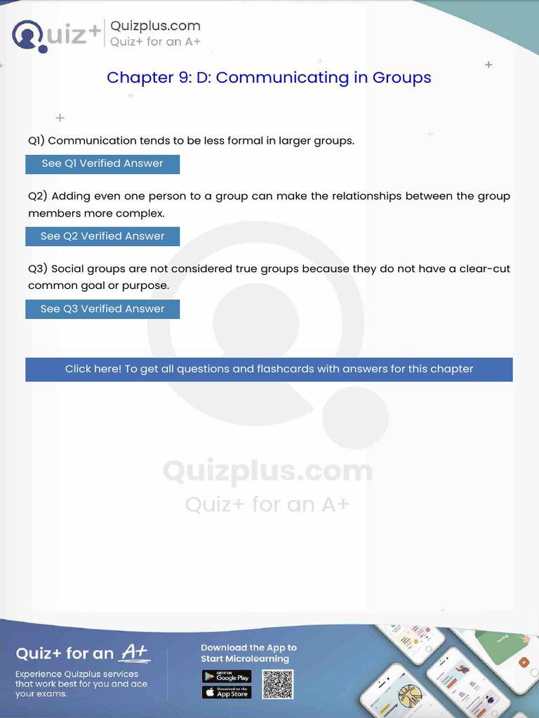 Communication Tends To Be Less Formal in Larger Groups | PDF ...