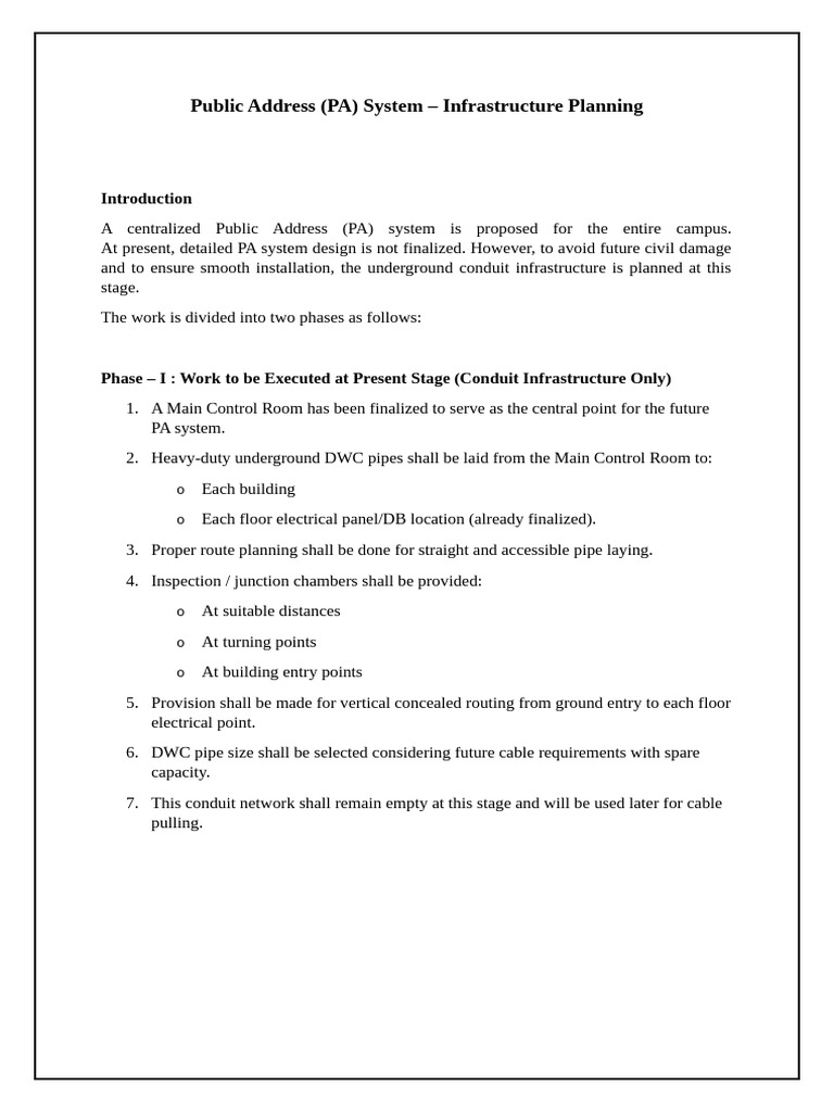 PA System | PDF
