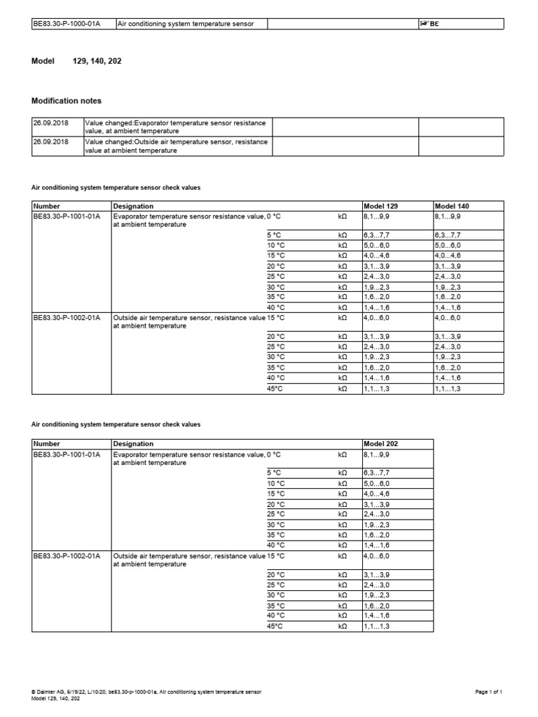 AC System Temperature Sensor | PDF | Air Conditioning | Heat Transfer