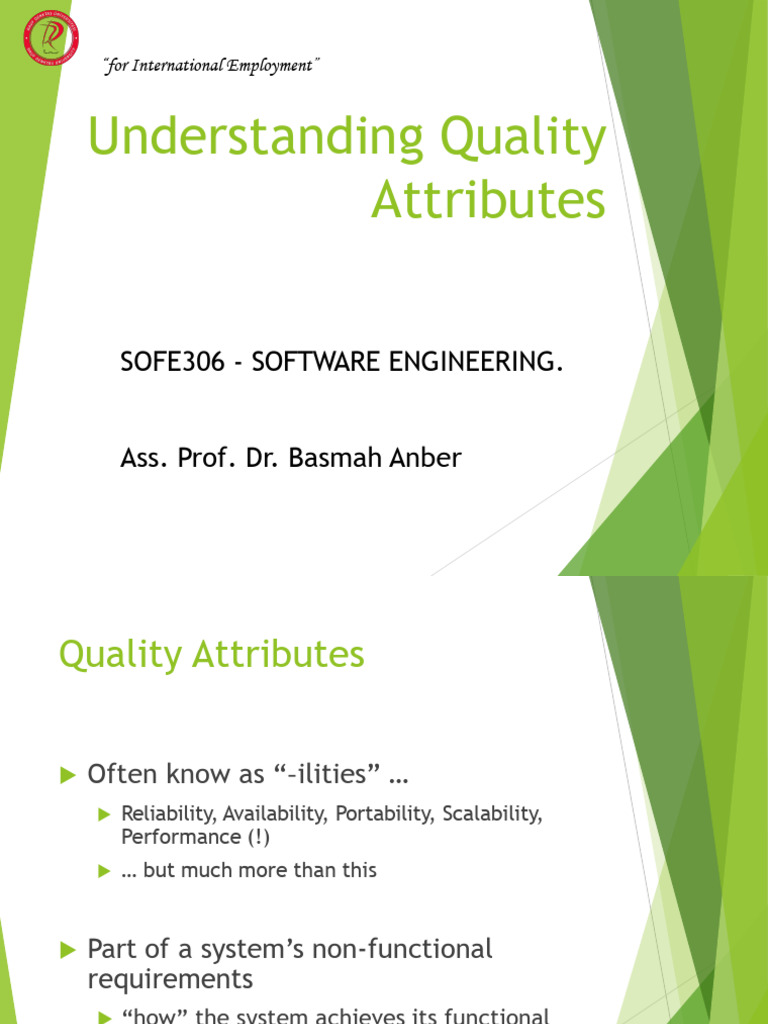 Understanding Quality Attributes (1) 2 | PDF | Scalability | Software ...