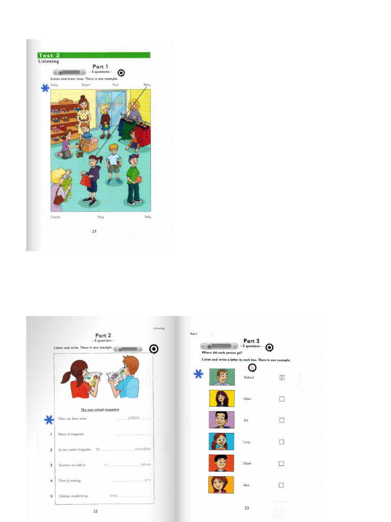 Flyers 1 Test 2 | PDF