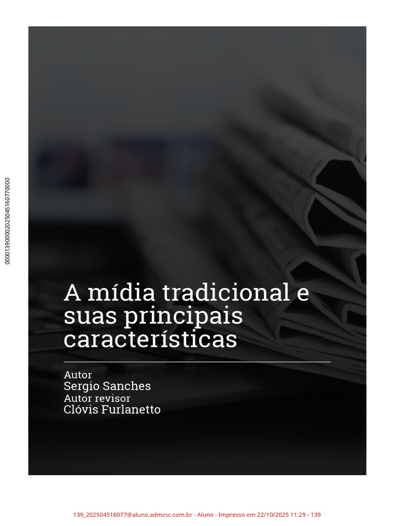A Livro Midia Tradicional e Suas Principais Caracteristicas | PDF