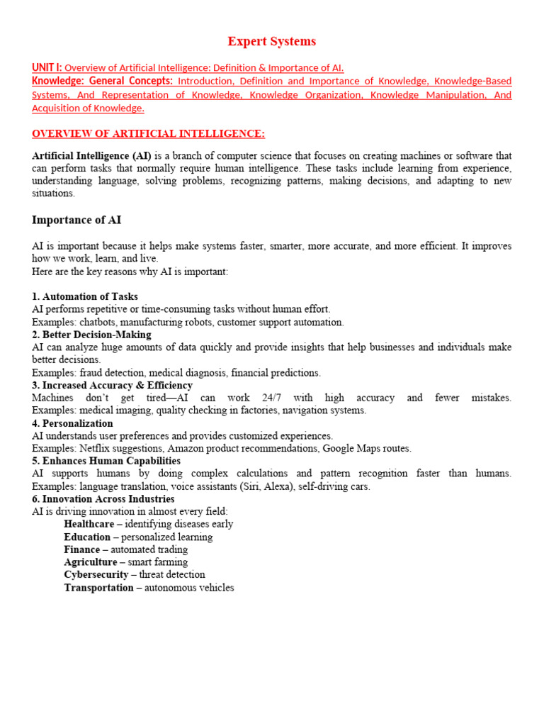Expert Systems | PDF