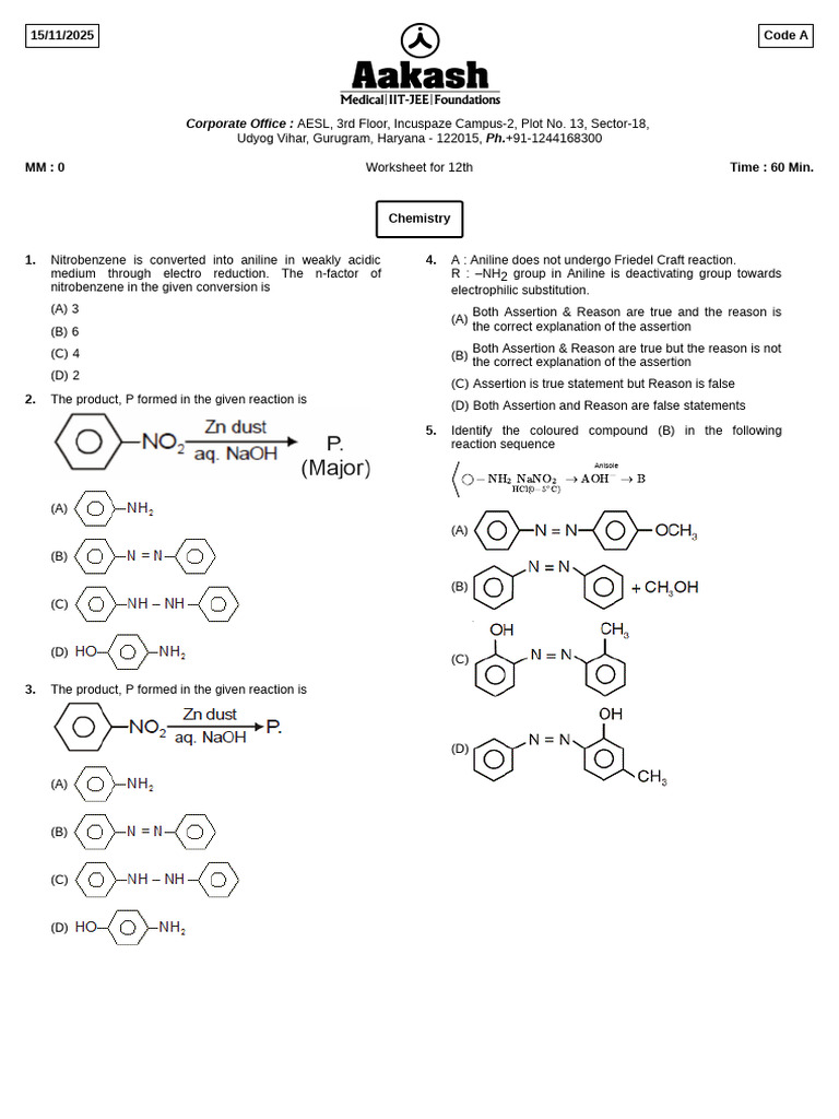Amines Worksheet | PDF