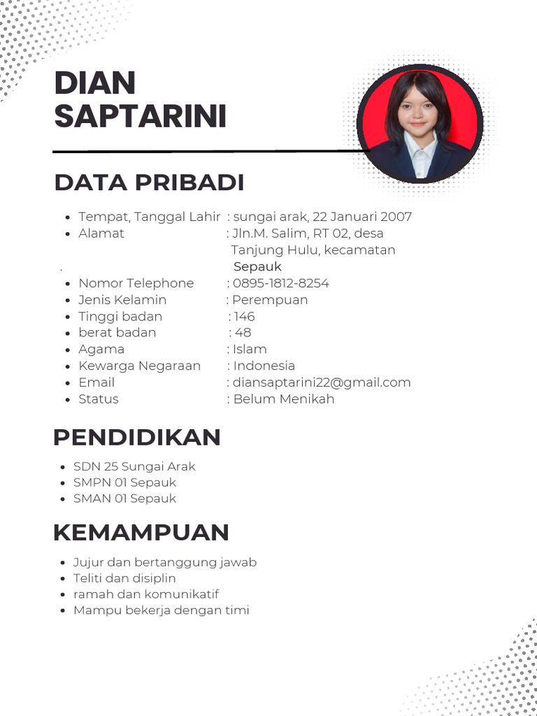 Hitam & Putih Minimalis Lulusan Baru Resume - 20260225 - 065206 - 0000 ...