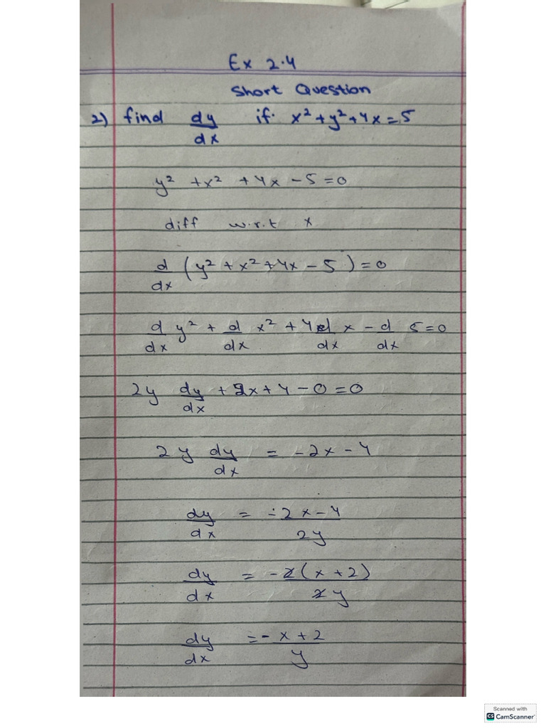 Ch2 Ex2.4 Full Practice Sheet Questions | PDF