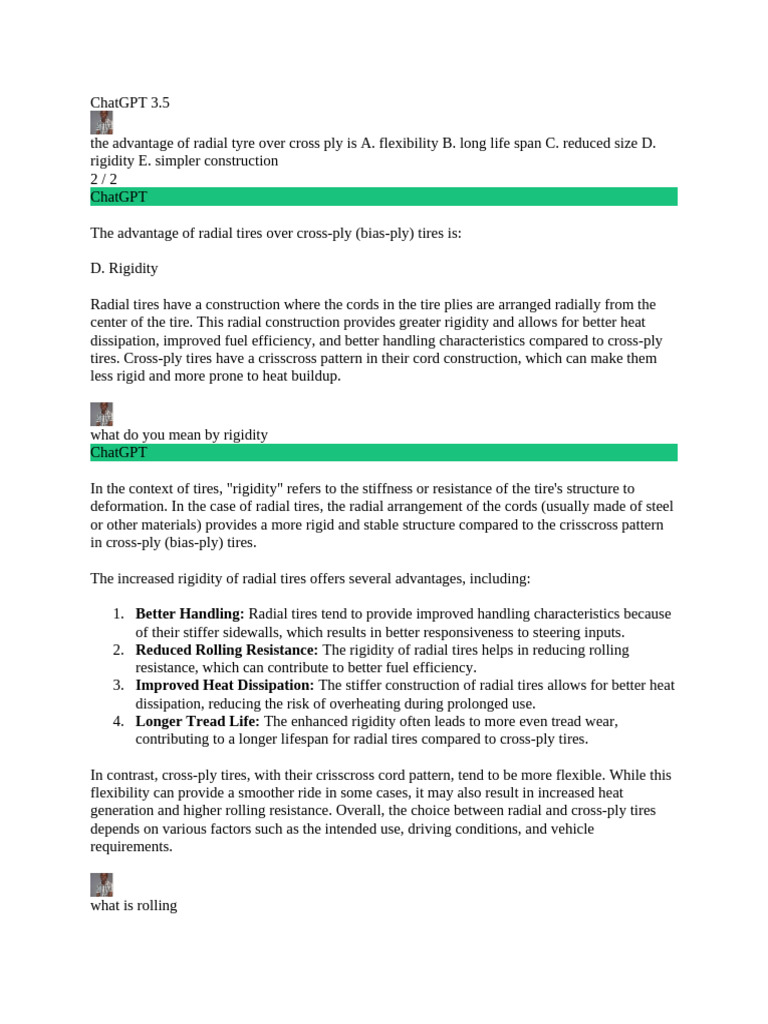 Ss3 Automech Past Questions GPT and Copilot Answers | PDF