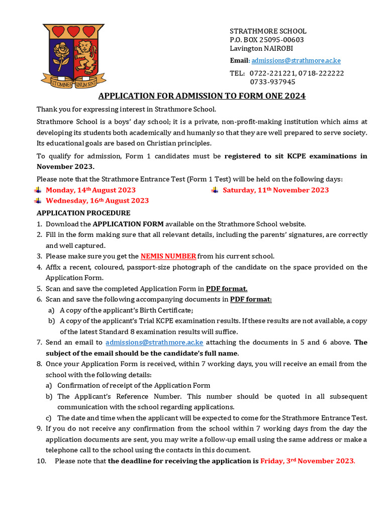 2024 Form 1 Online Application Procedure | PDF | Chess Openings | Chess