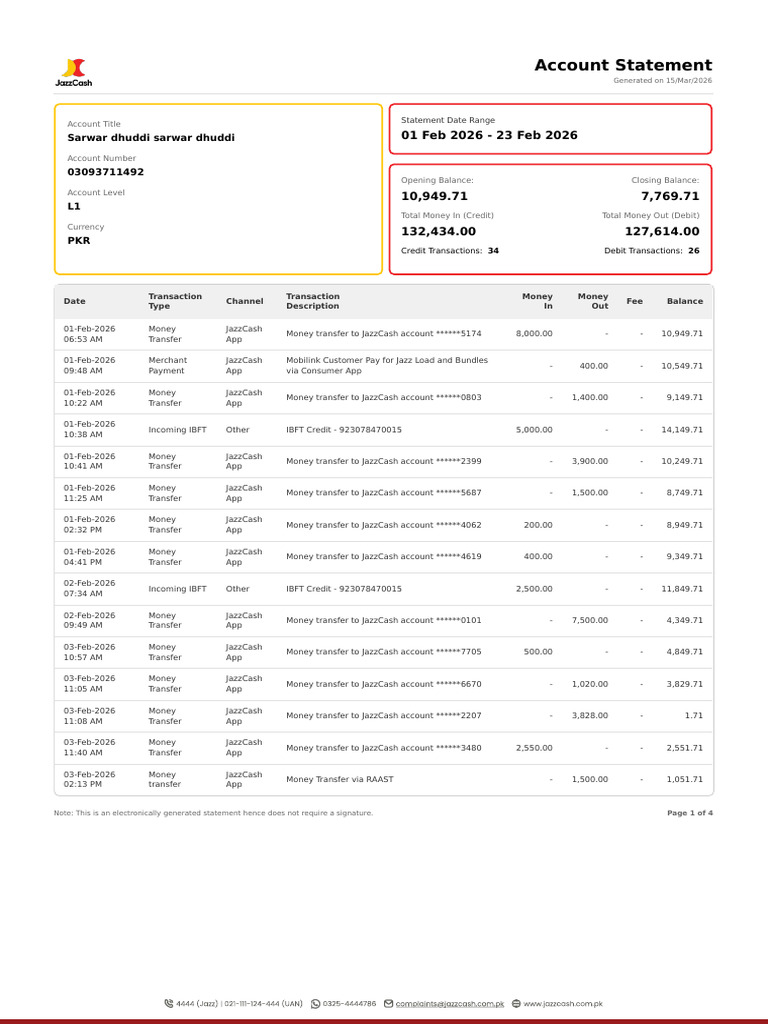 Account Statement | PDF