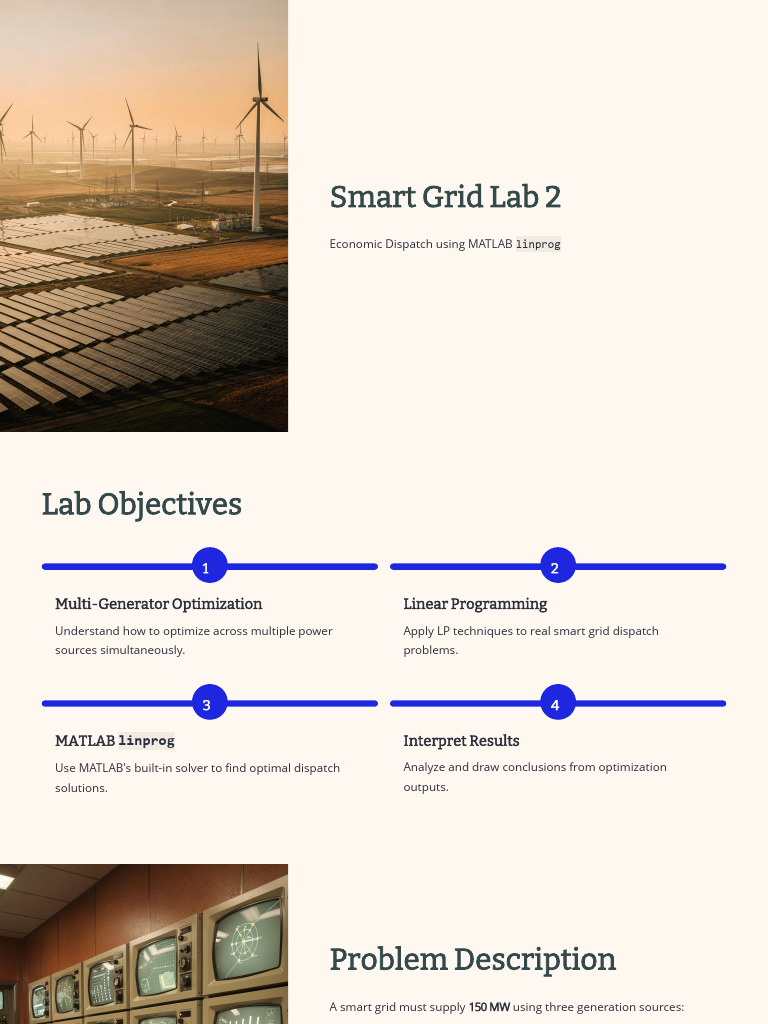 Smart Grid Lab 2 | PDF