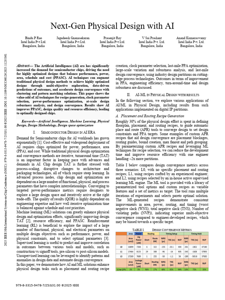 Next-Gen Physical Design With AI | PDF
