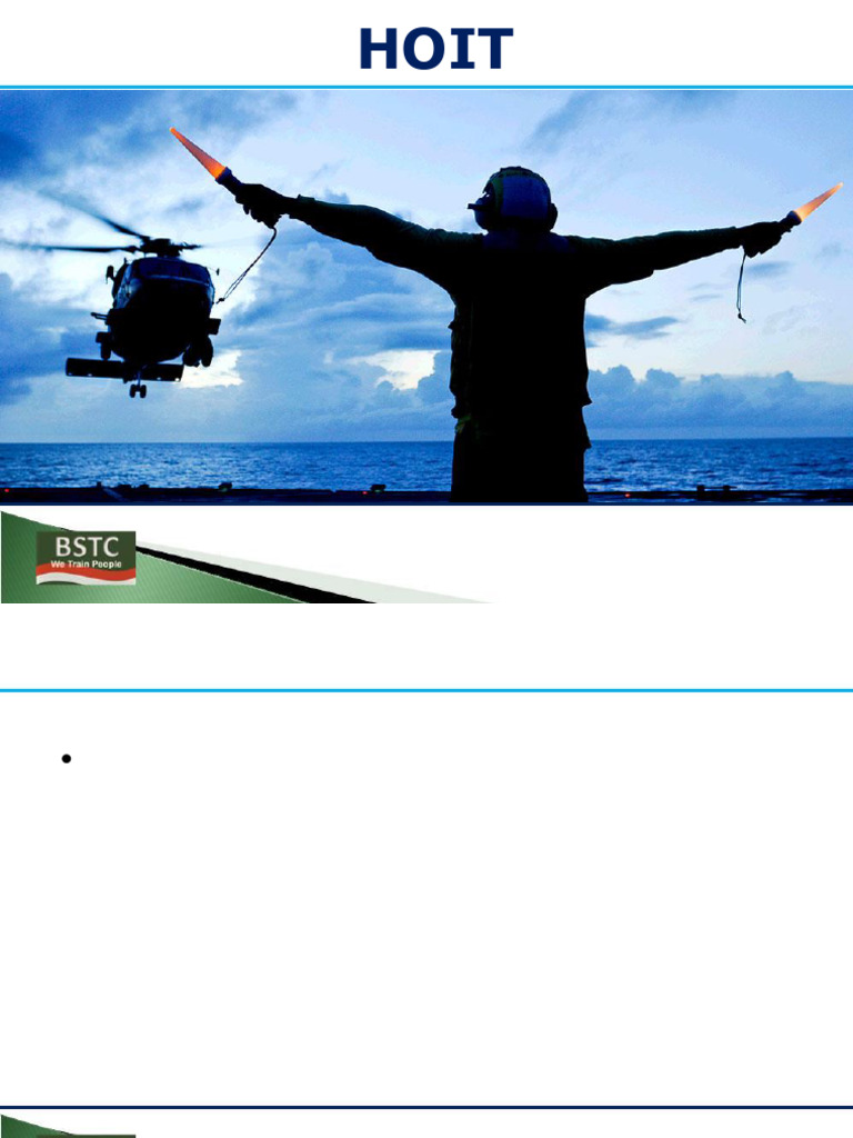 HOIT Training BSTC | PDF