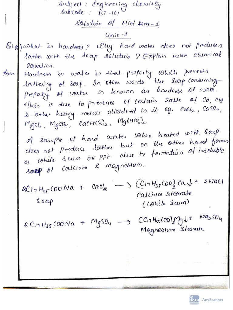 BT 101 Solution | PDF