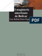  El Magisterio Americano de Bolivar Luis Beltran Prieto Figueroa