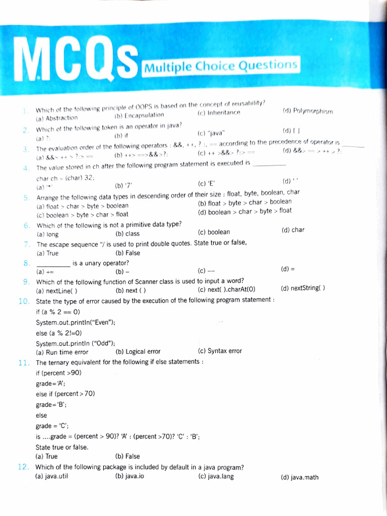 440 MCQ Questions for Boards | PDF