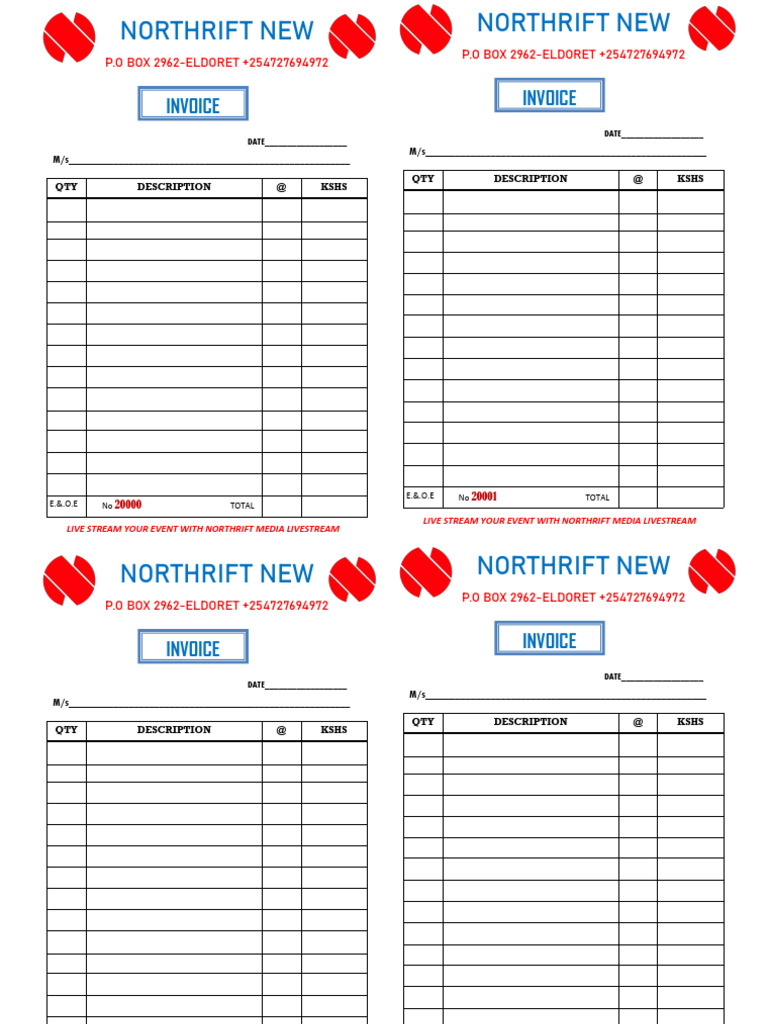 Northrift New Invoice | PDF