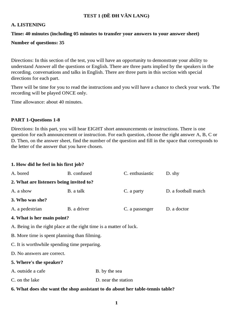 Test 1 | PDF
