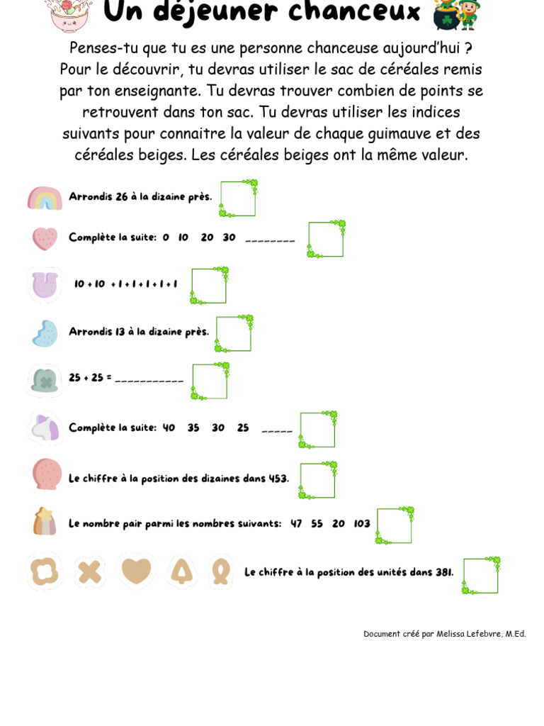 Math Lucky Charm | PDF