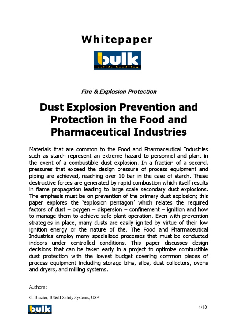 Dust Explosion PDF Explosion Combustion
