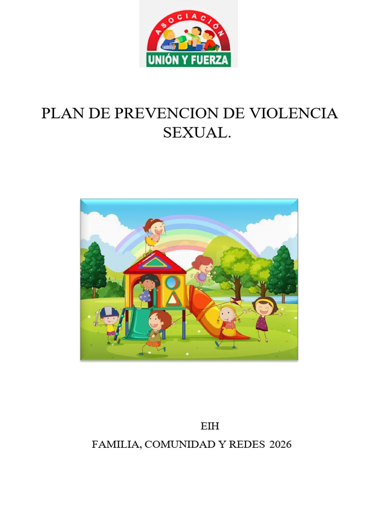 Plan de Accion de Prevencion de Violencia Sexual Eih 2026 | PDF