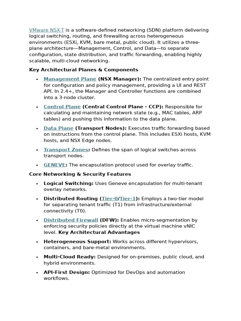NSX-T | PDF | Computer Network | Routing