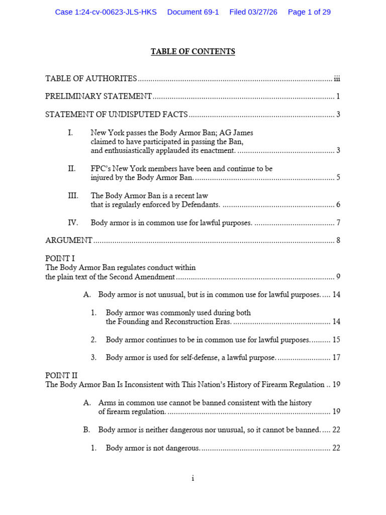Heeter v James Motion for Summary Judgment | PDF | Second Amendment To ...