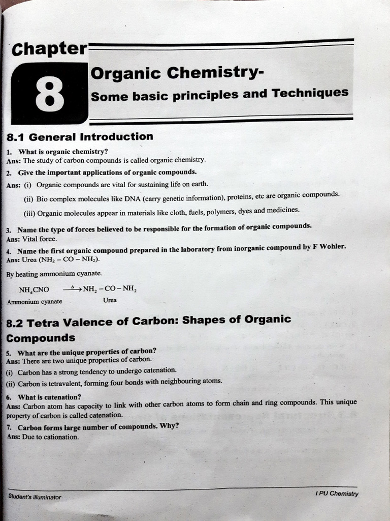 Organic Chemistry Some Basic Principles and Techniques | PDF