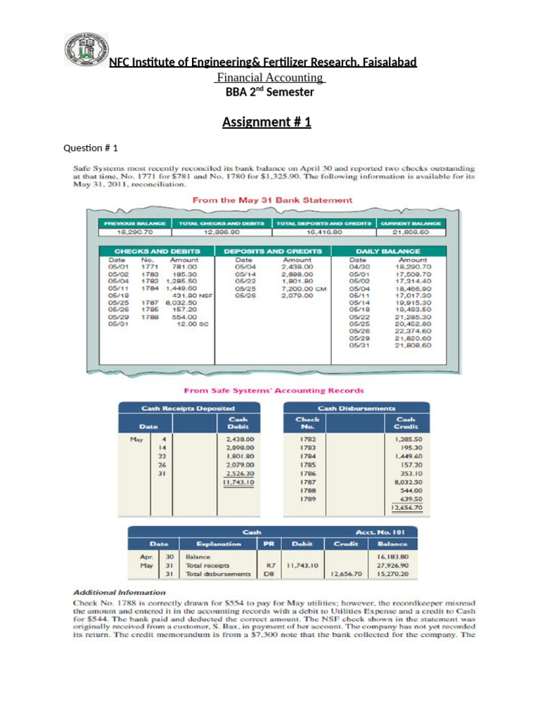 Assignment 1 2nd Semester | PDF