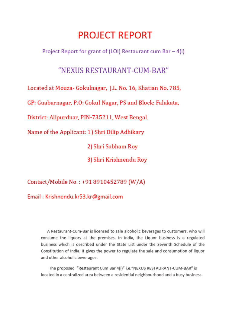 Project Report 1 | PDF