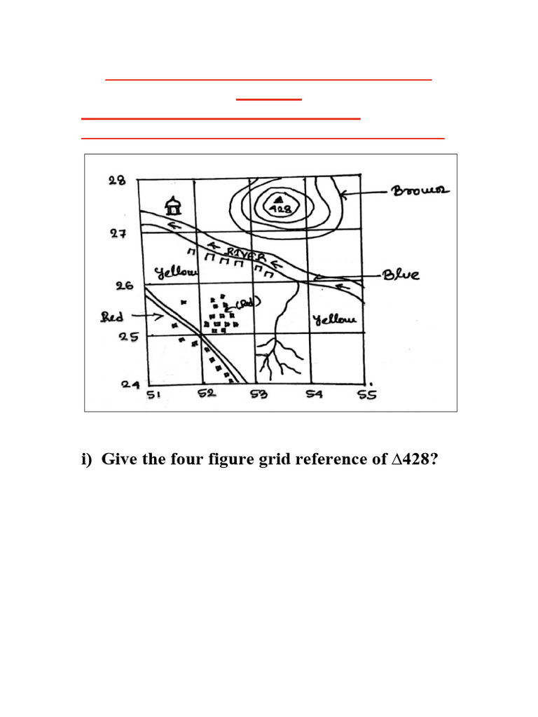 Practice Questions on Topographical Map-2 | PDF