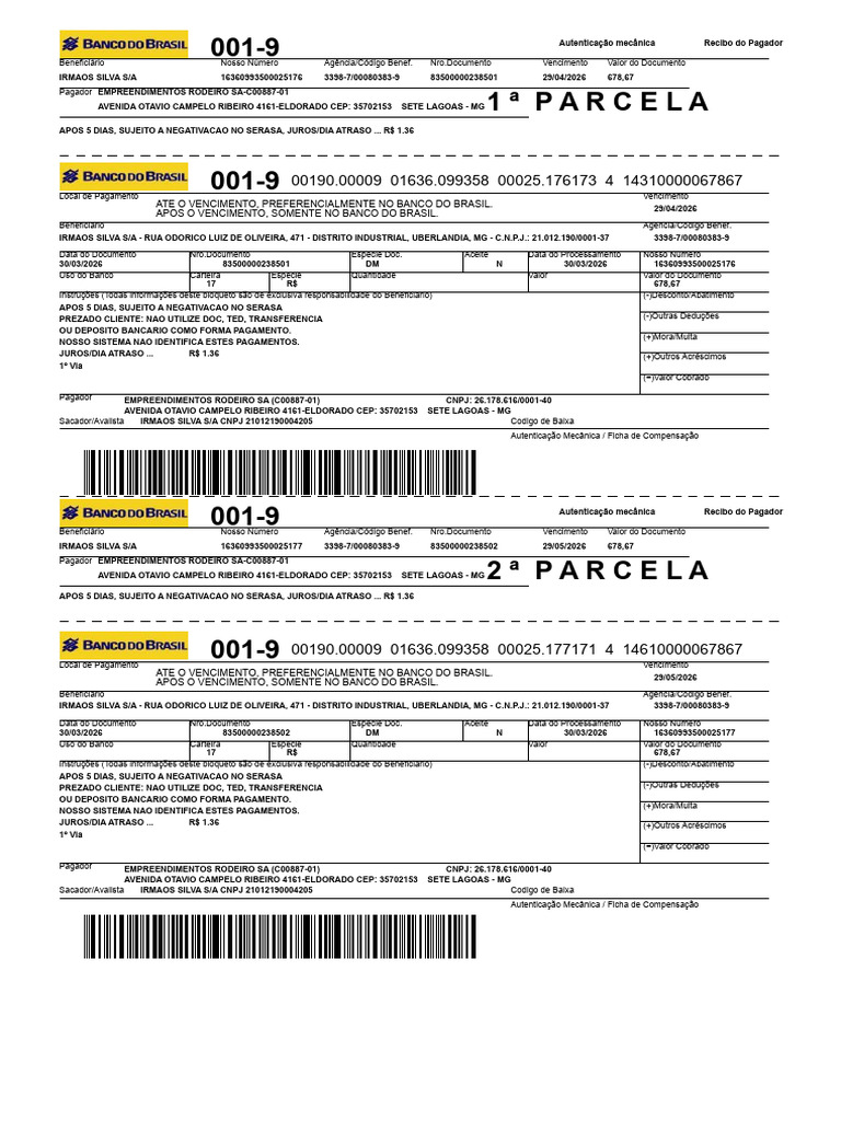 Boleta Rodeiro 53547 | PDF