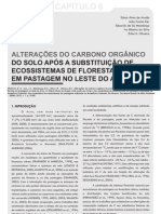 Alterações do carbono orgânico do solo após a susbstituição de ecossistemas de floresta em pastagem no leste do Acre