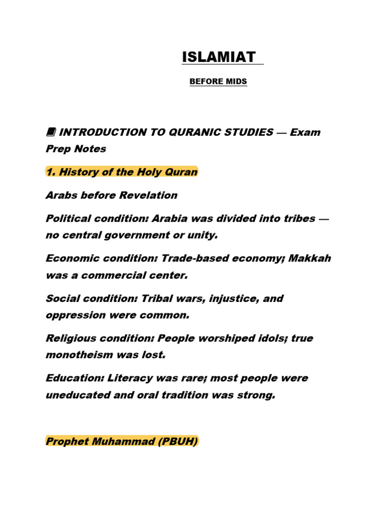 Isl 1 Mutaal Notes (All Slides) | PDF