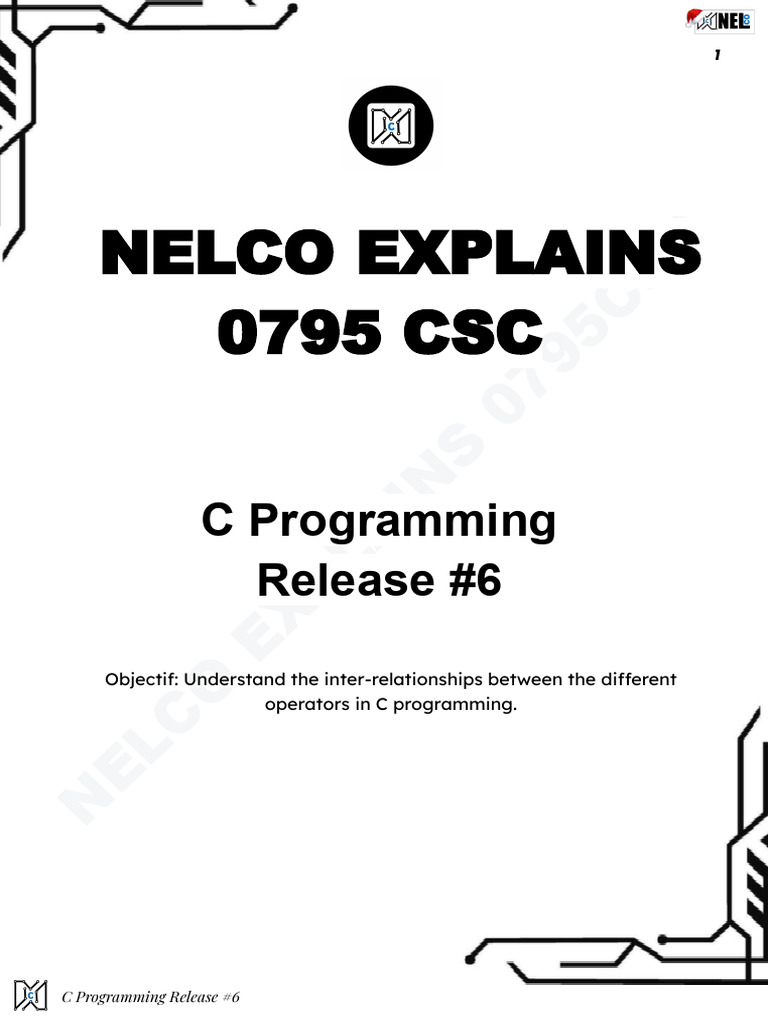 C Programming Release #6 | PDF | Mathematical Logic | Mathematics