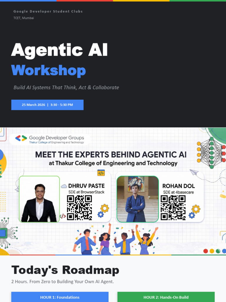 Agentic AI Workshop GDSC TCET | PDF | Information Retrieval ...