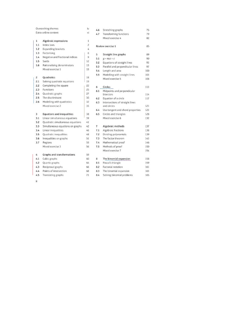 Maths Checklist | PDF