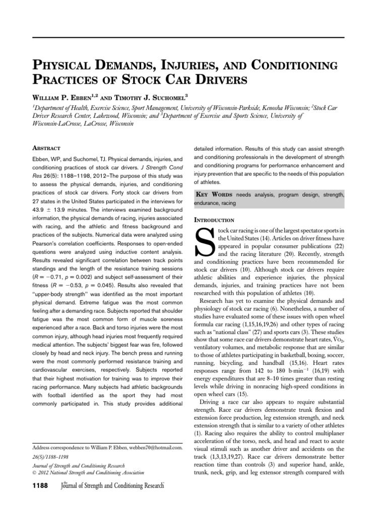 Physical Demands, Injuries, And Conditioning.3 | PDF | Physical Fitness ...