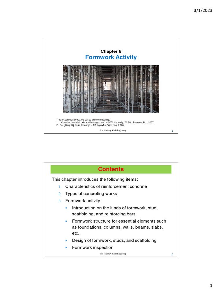 Chapter 6. Formwork Activity_01.03.2023_sent | PDF