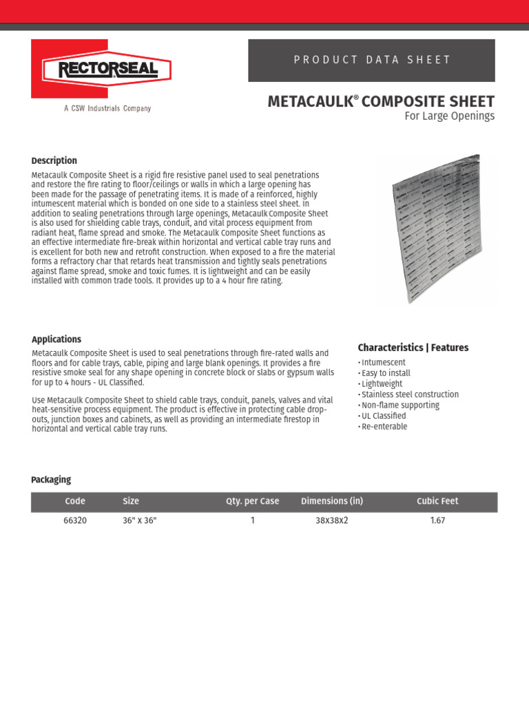 Data Sheet-Composite Sheet | PDF | Wall | Materials