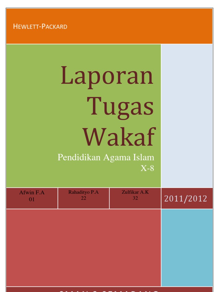 Laporan Tugas Wakaf