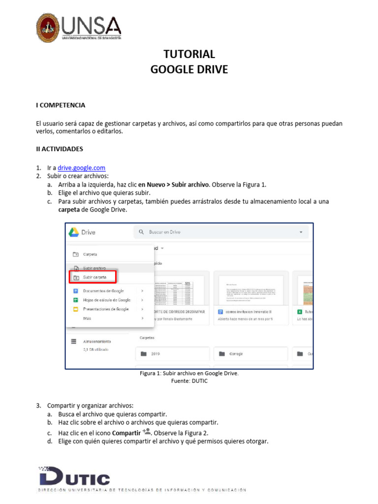 2020 Google Drive Tutorial | PDF | Archivo de computadora | Hipervínculo