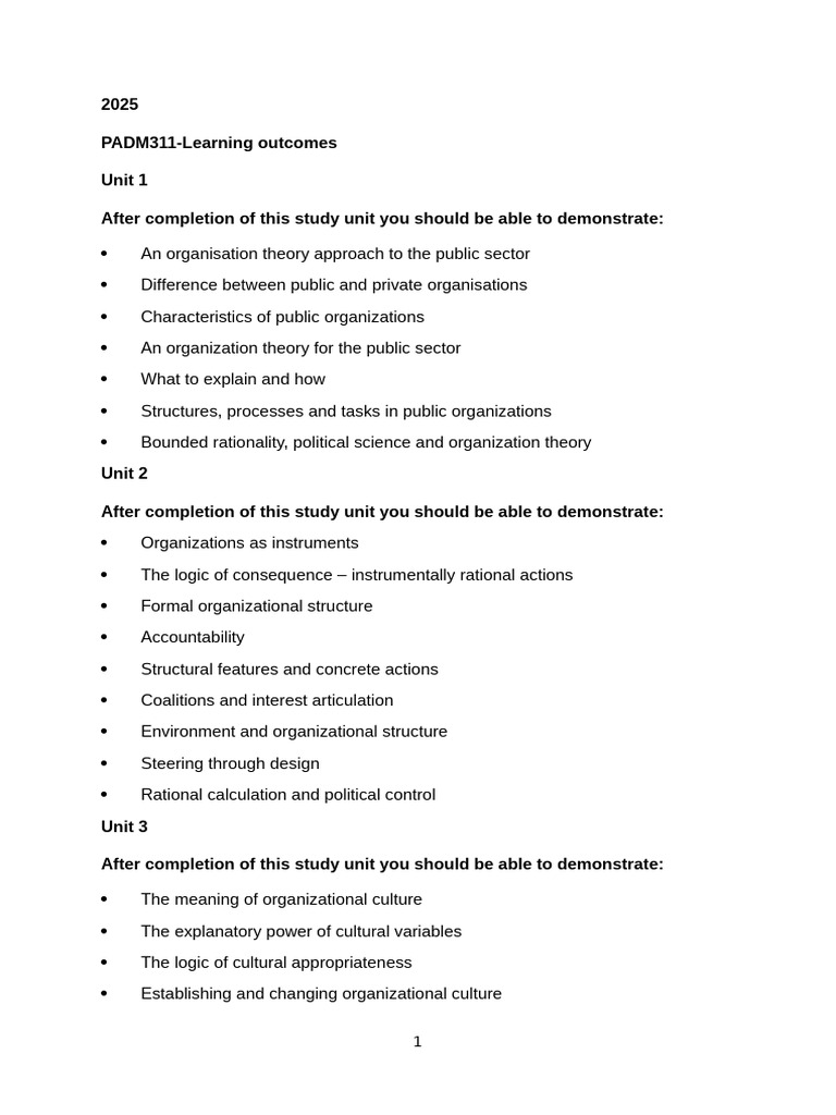 Learning Outcomes Summary 2026 | PDF | Leadership | Motivational